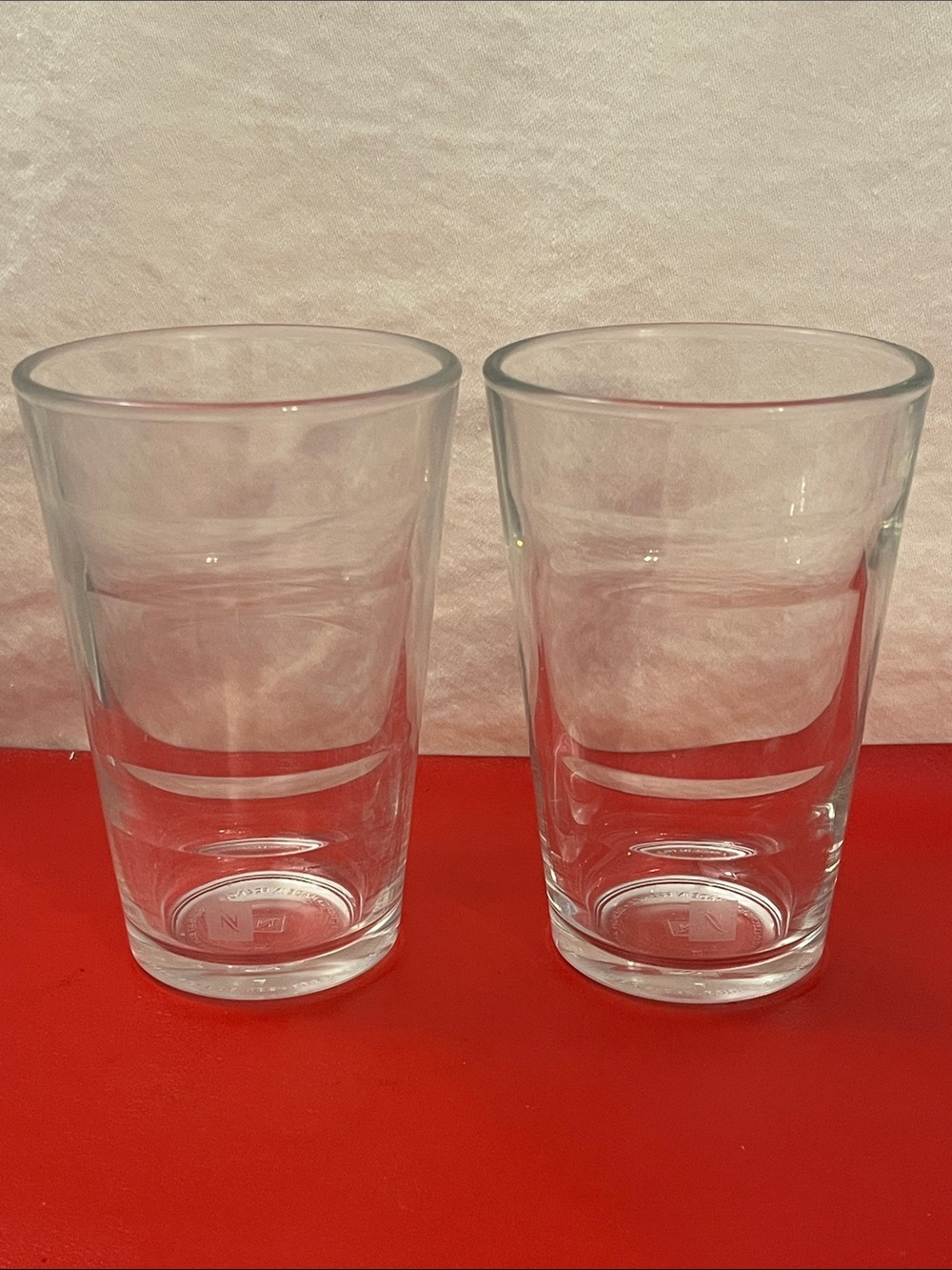 Set Of 2 Nespresso Glass Coffee Cups 300ml Clear Glass